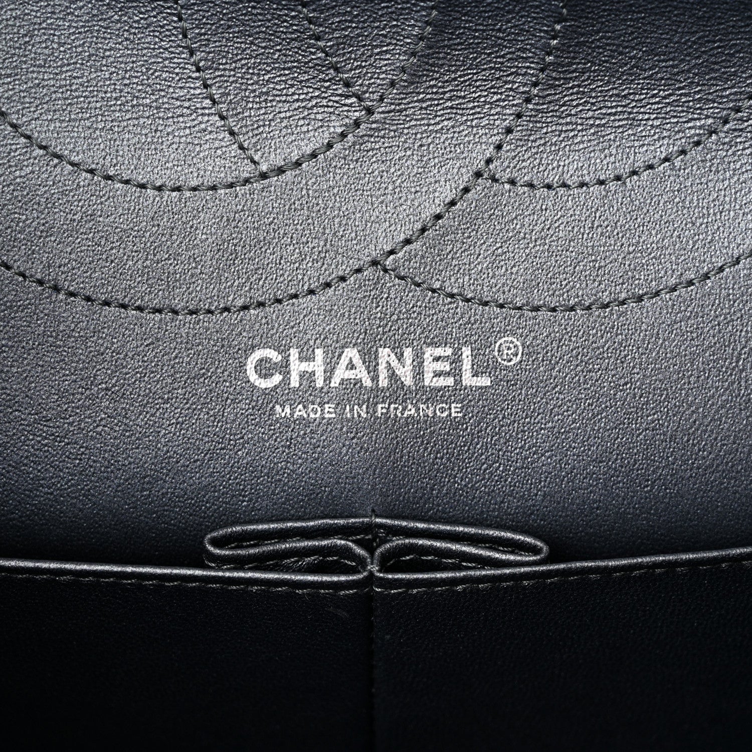 Chanel Metallic Calfskin Quilted 2.55 Reissue 227 Flap Charcoal 6 of 11