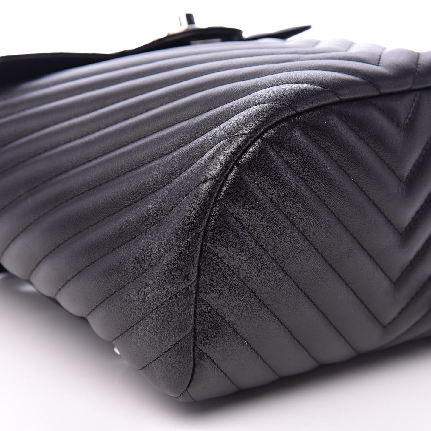 Calfskin Chevron Quilted Small Urban Spirit Backpack Black
