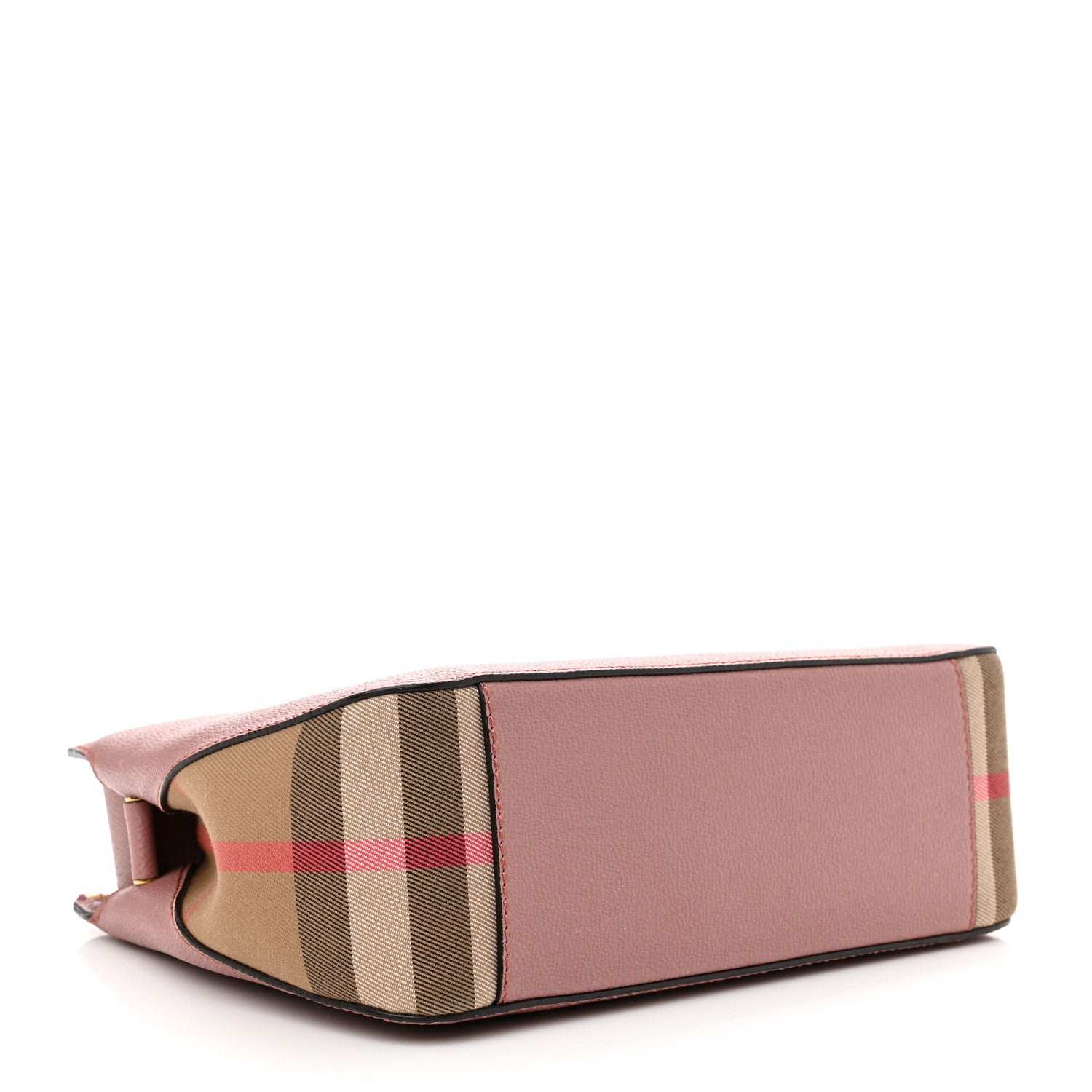Burberry Soft Grain Calfskin House Check Small Helmsley Crossbody Dusty Pink 4 of 16