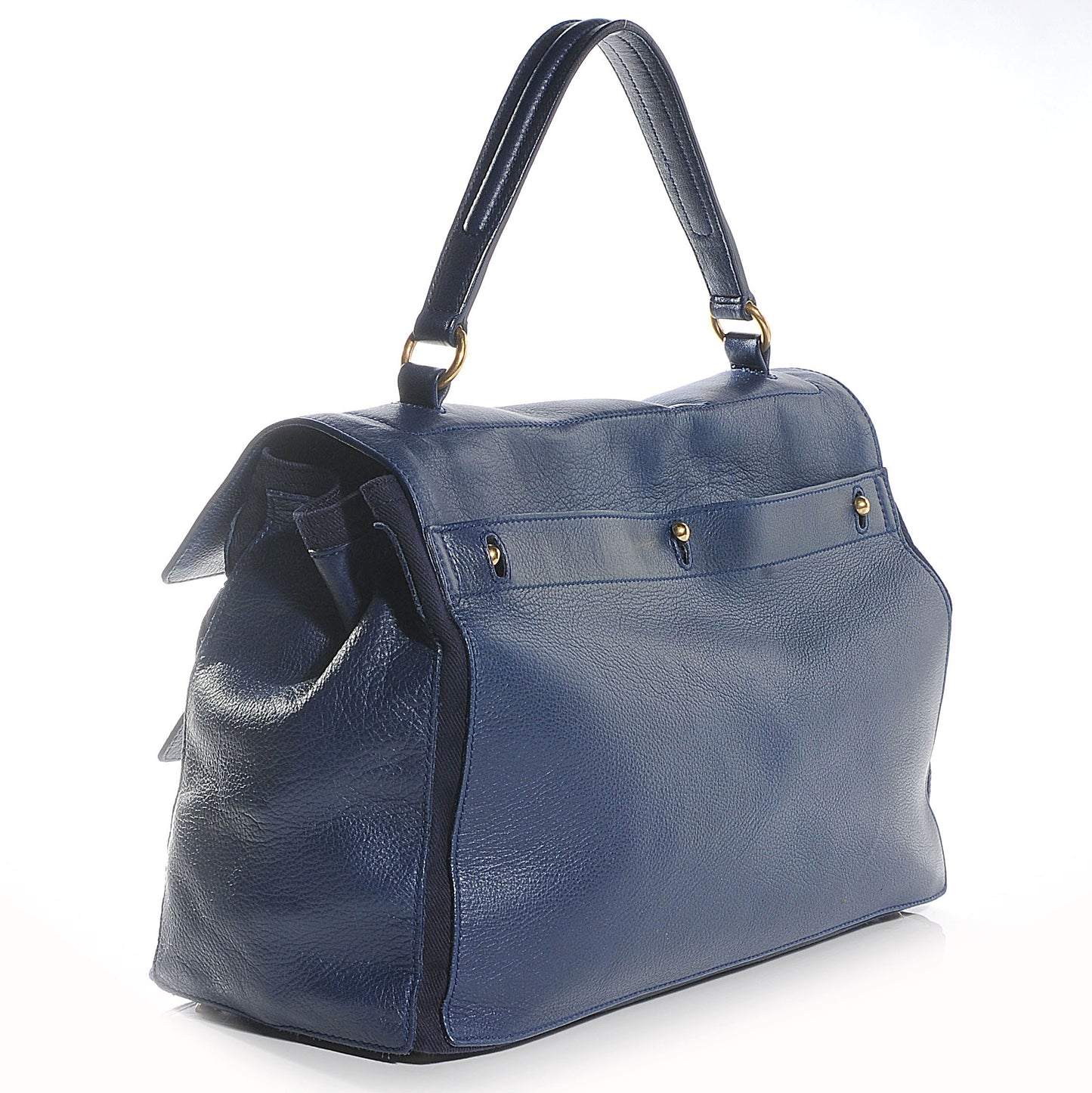 Leather Large Muse Two Dark Blue