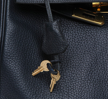 Hermes Fjord Kelly Retourne 32 Bleu Marine 24 of 29