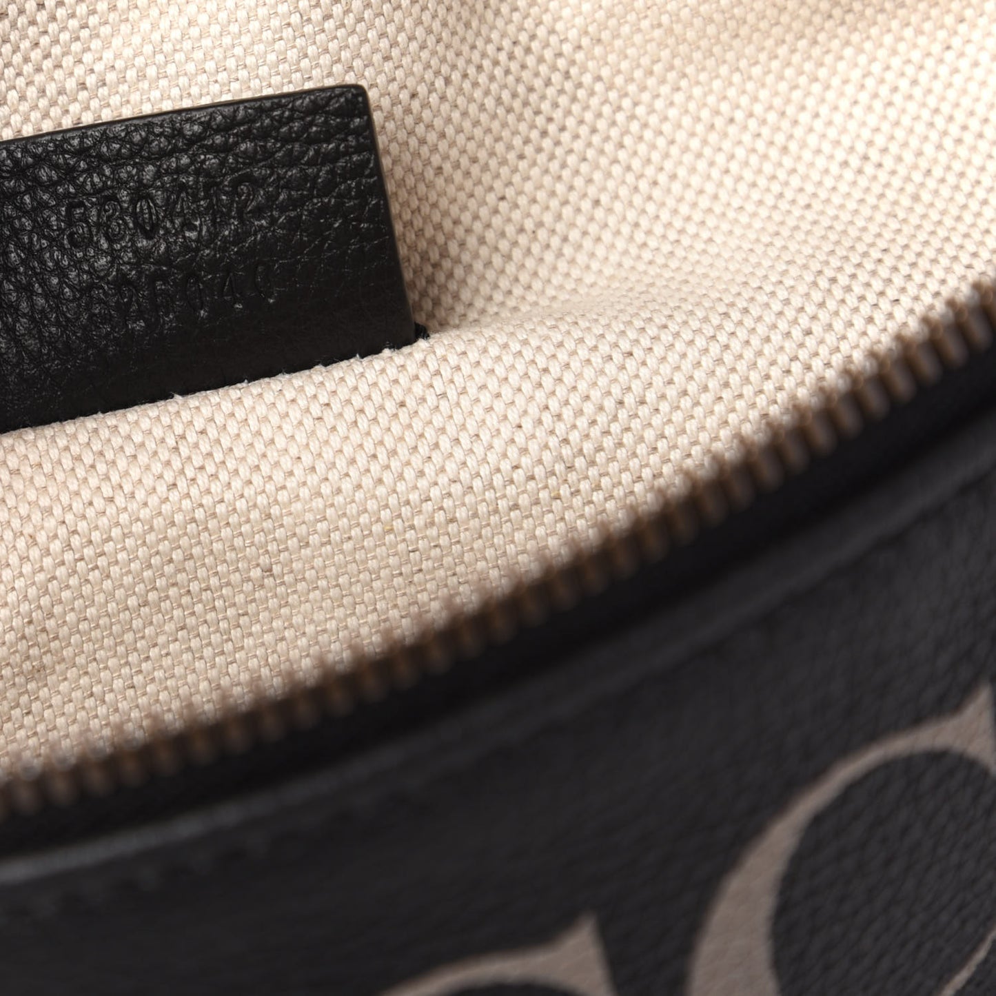 Grained Calfskin Logo Belt Bag Black