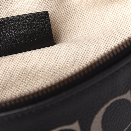 Gucci Grained Calfskin Logo Belt Bag Black 9 of 10