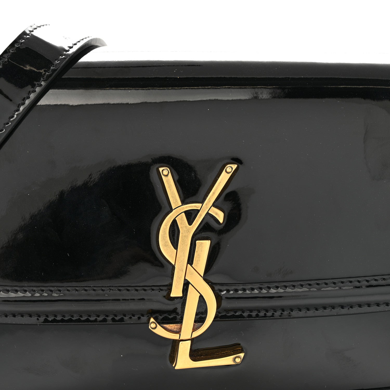 Saint Laurent Vernice Diamond Small Solferino Satchel Black 7 of 9