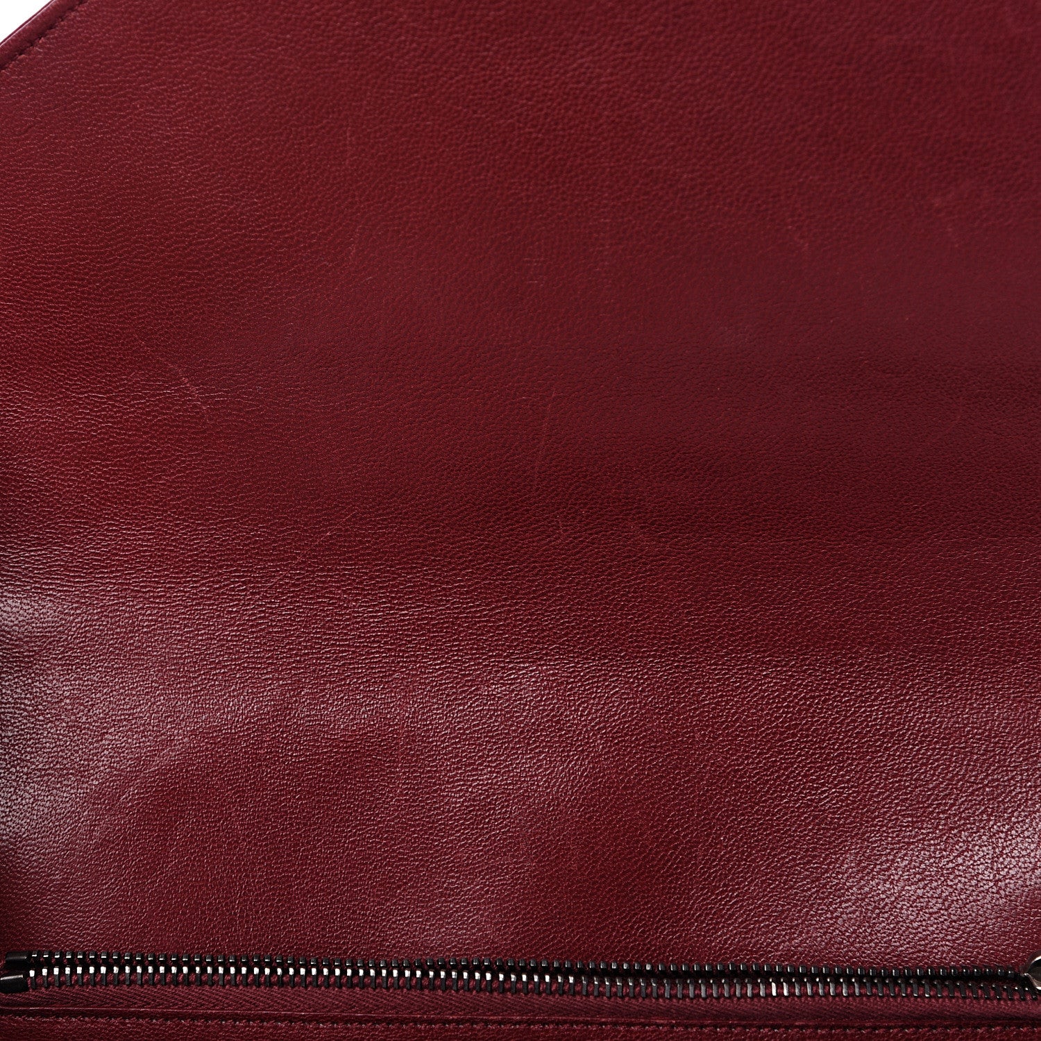 Saint Laurent Sheepskin Matelasse Chevron Large College Monogram Satchel Oxblood 18 of 18