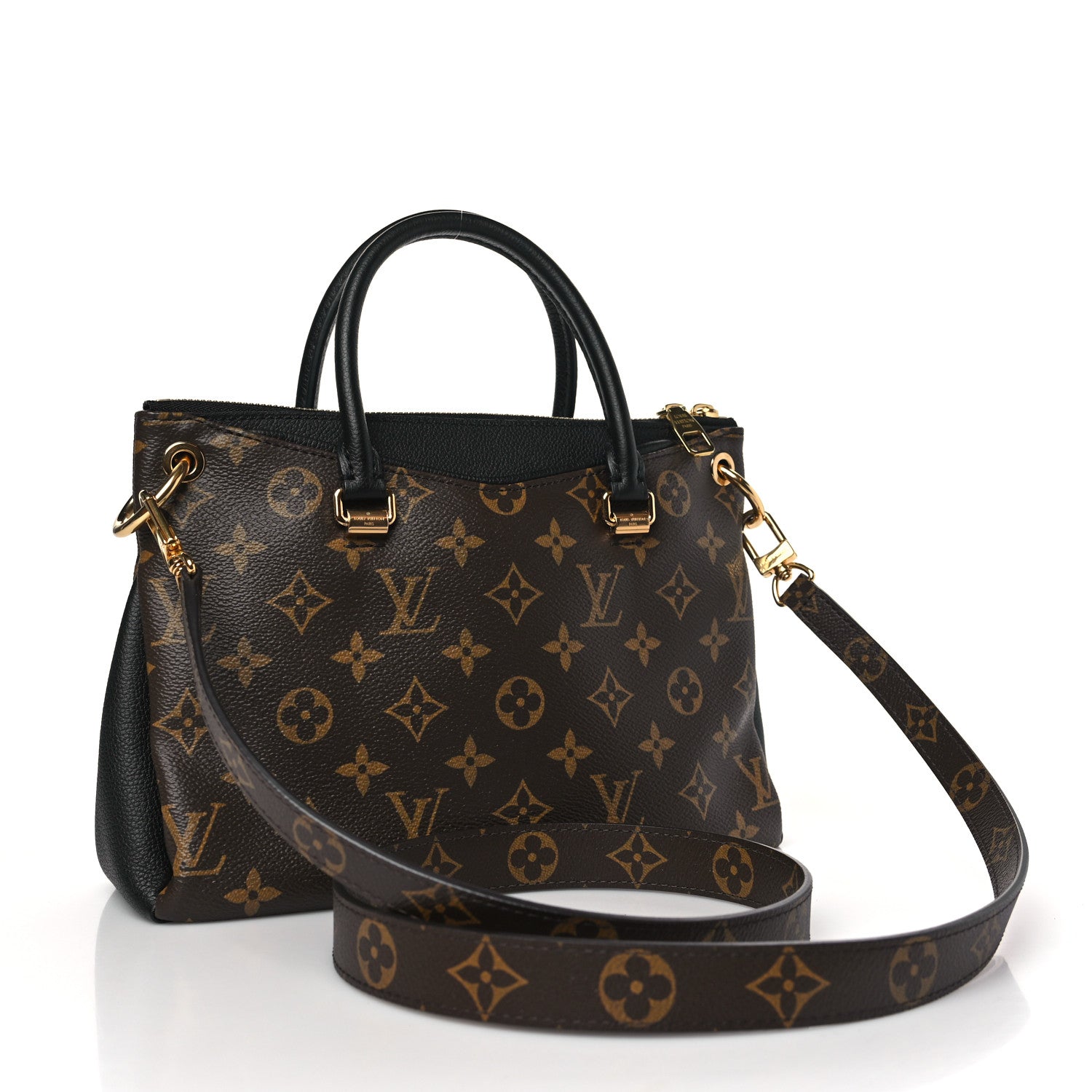 Louis Vuitton LOUIS VUITTON Monogram Pallas Full BB Black 3 of 9