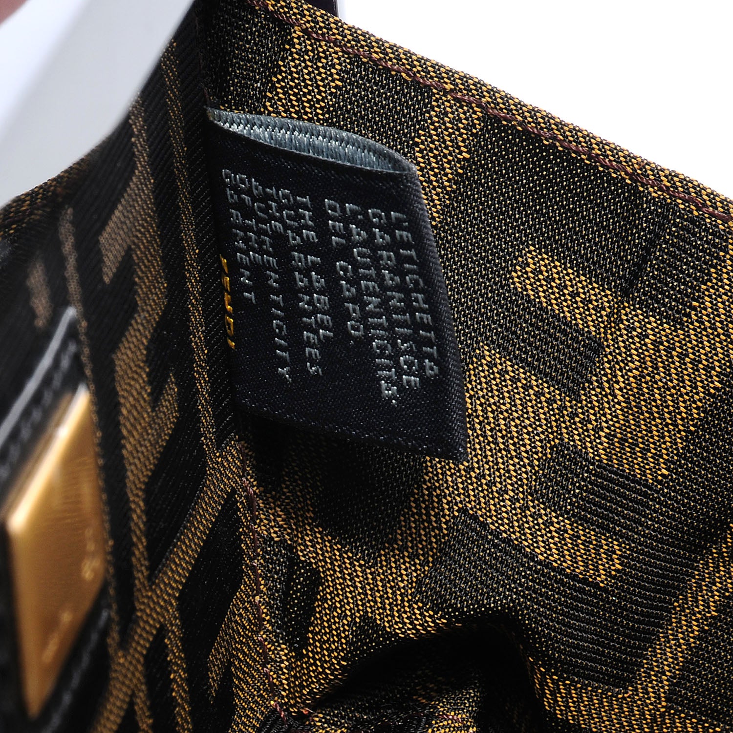 Fendi Resin FF Clutch Black Gold 8 of 9