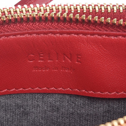 Celine Lambskin Small Trio Crossbody Bag Red 8 of 10
