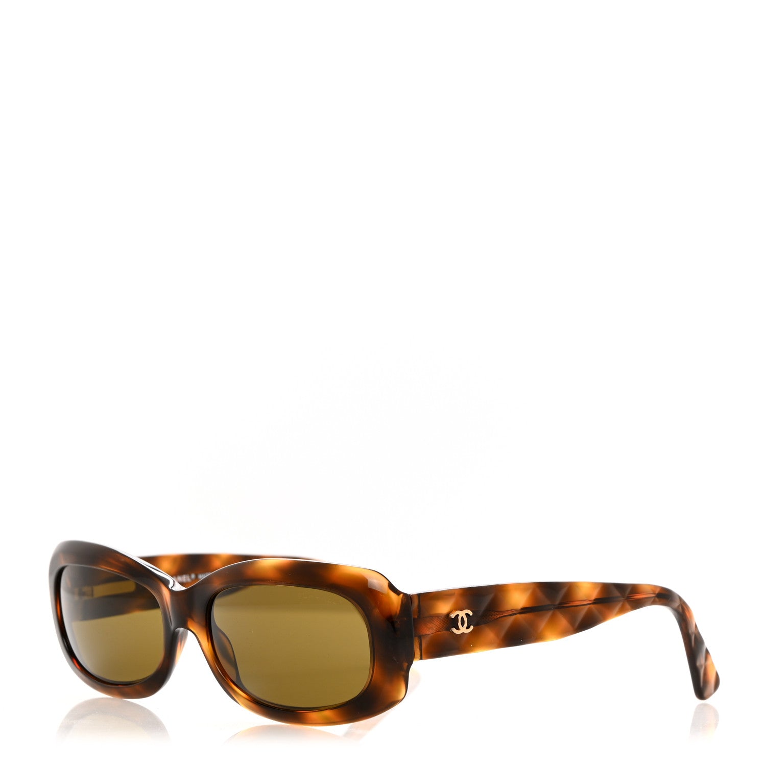 Chanel Acetate Rectangle Sunglasses 5094 Tortoise 1 of 7