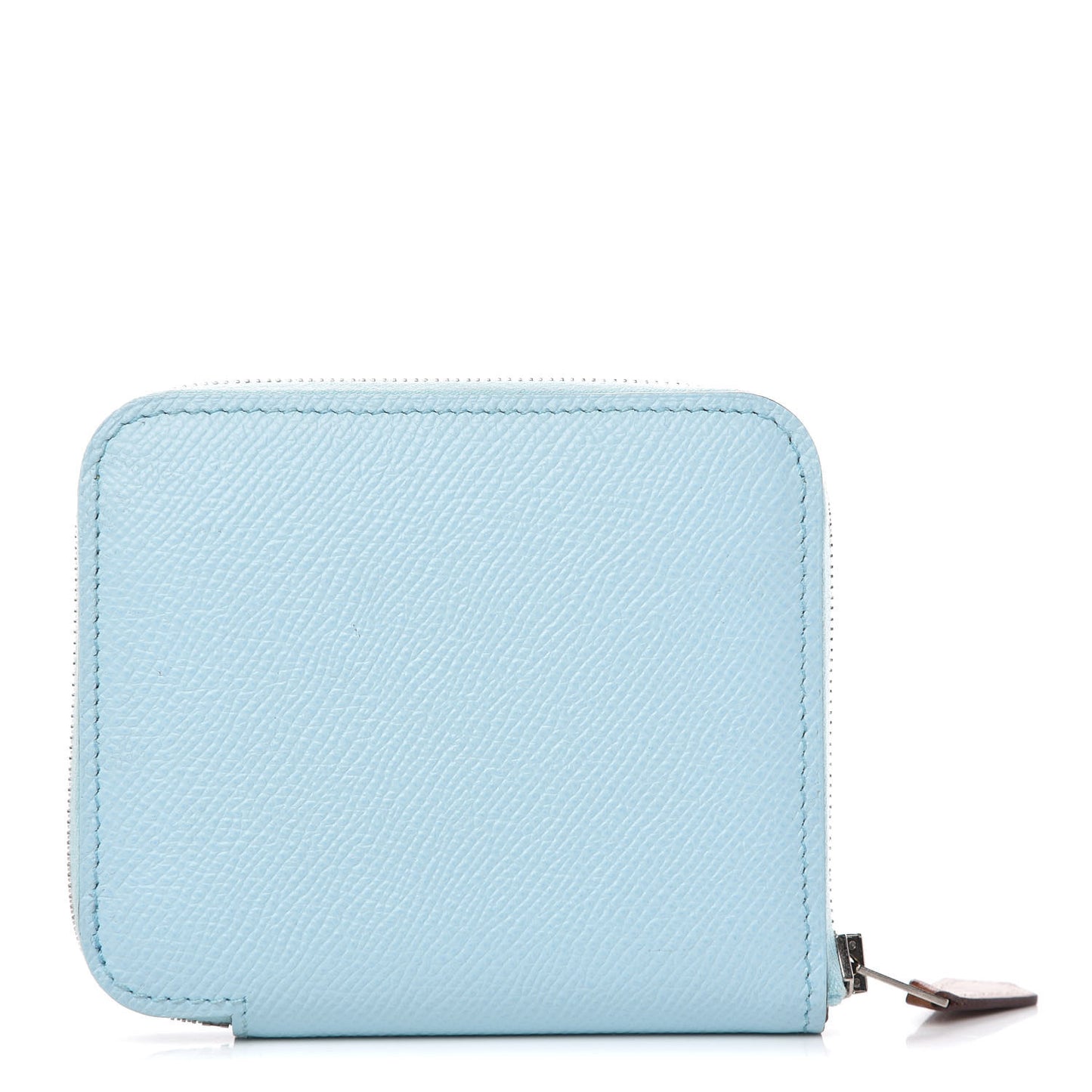 Epsom Silk'In Compact Wallet Bleu Zephyr