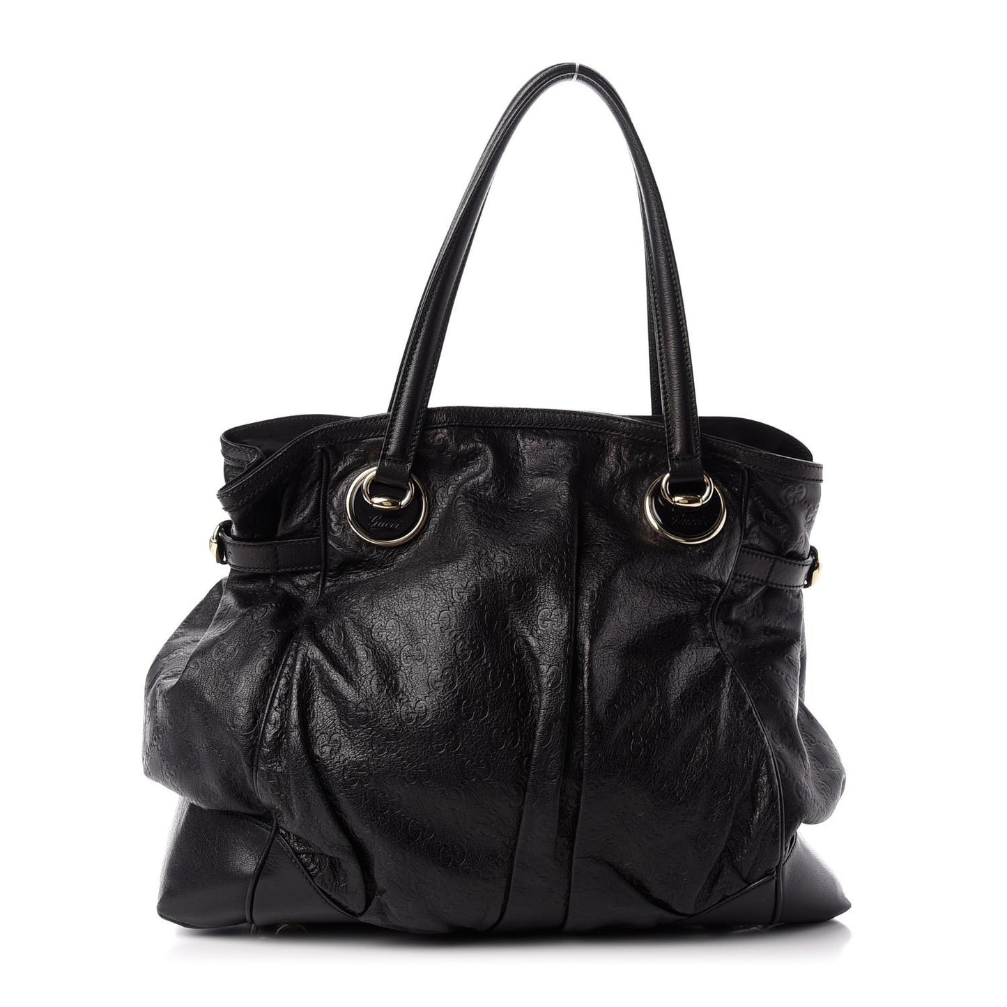Guccissima Full Moon Tote Black