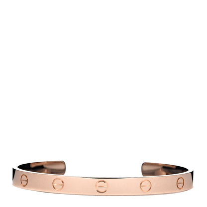 Cartier 18K Pink Gold LOVE Cuff Bracelet 19 1 of 6