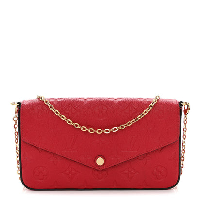 Louis Vuitton Empreinte Pochette Felicie Chain Wallet Cherry 3 of 15