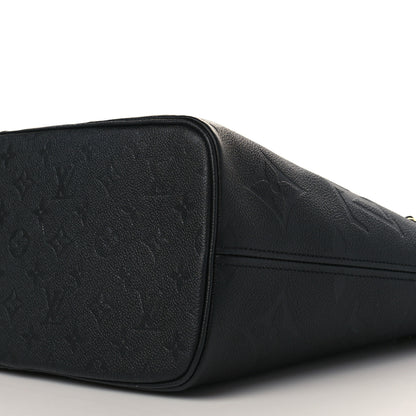 Louis Vuitton Empreinte Monogram Giant Neverfull MM Black 9 of 10