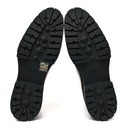 Hermes Goatskin Quilted Fuji Boots  40 Beige Glasie 5 of 8