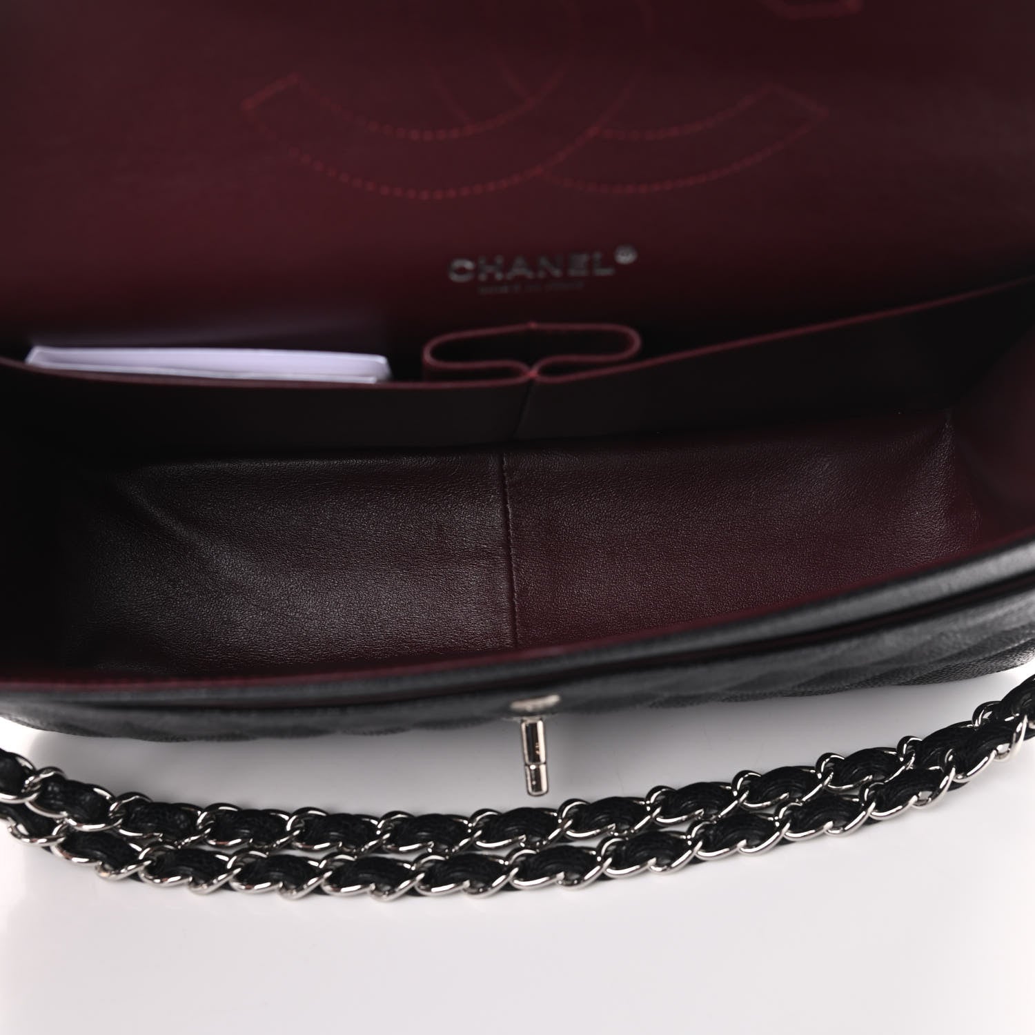 Chanel Caviar Quilted Jumbo Double Flap Black 5 of 9