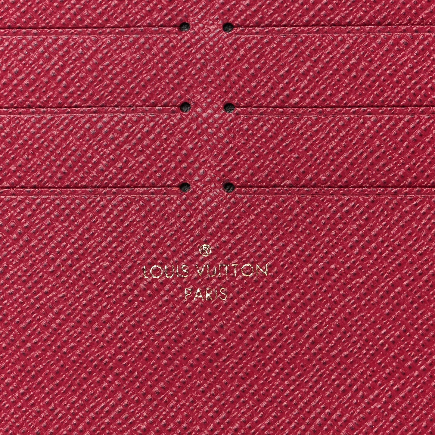 Calfskin Felicie Card Holder Insert Fuchsia