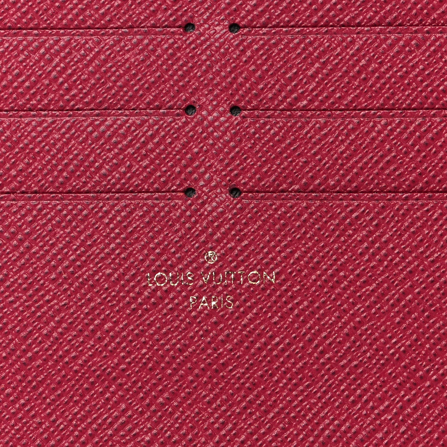 Louis Vuitton Calfskin Felicie Card Holder Insert Fuchsia 6 of 6