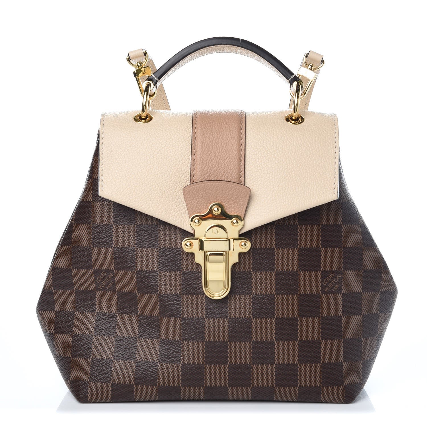 Louis Vuitton Damier Ebene Clapton Backpack Creme 1 of 7