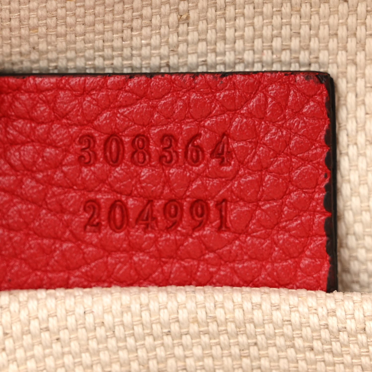 Gucci Pebbled Calfskin Small Soho Disco Bag Tabasco Red 7 of 10