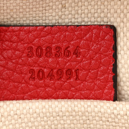 Gucci Pebbled Calfskin Small Soho Disco Bag Tabasco Red 7 of 10
