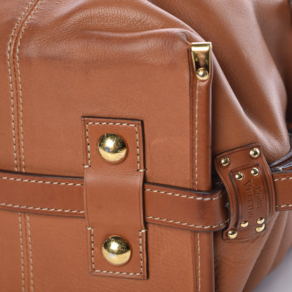 Louis Vuitton Calfskin Sac Louis Cognac 10 of 12