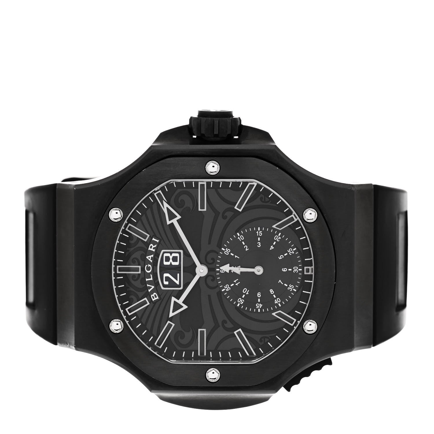 Bulgari PVD Stainless Steel 47mm Endurer Chronosprint Daniel Roth Automatic Watch Black 2 of 4