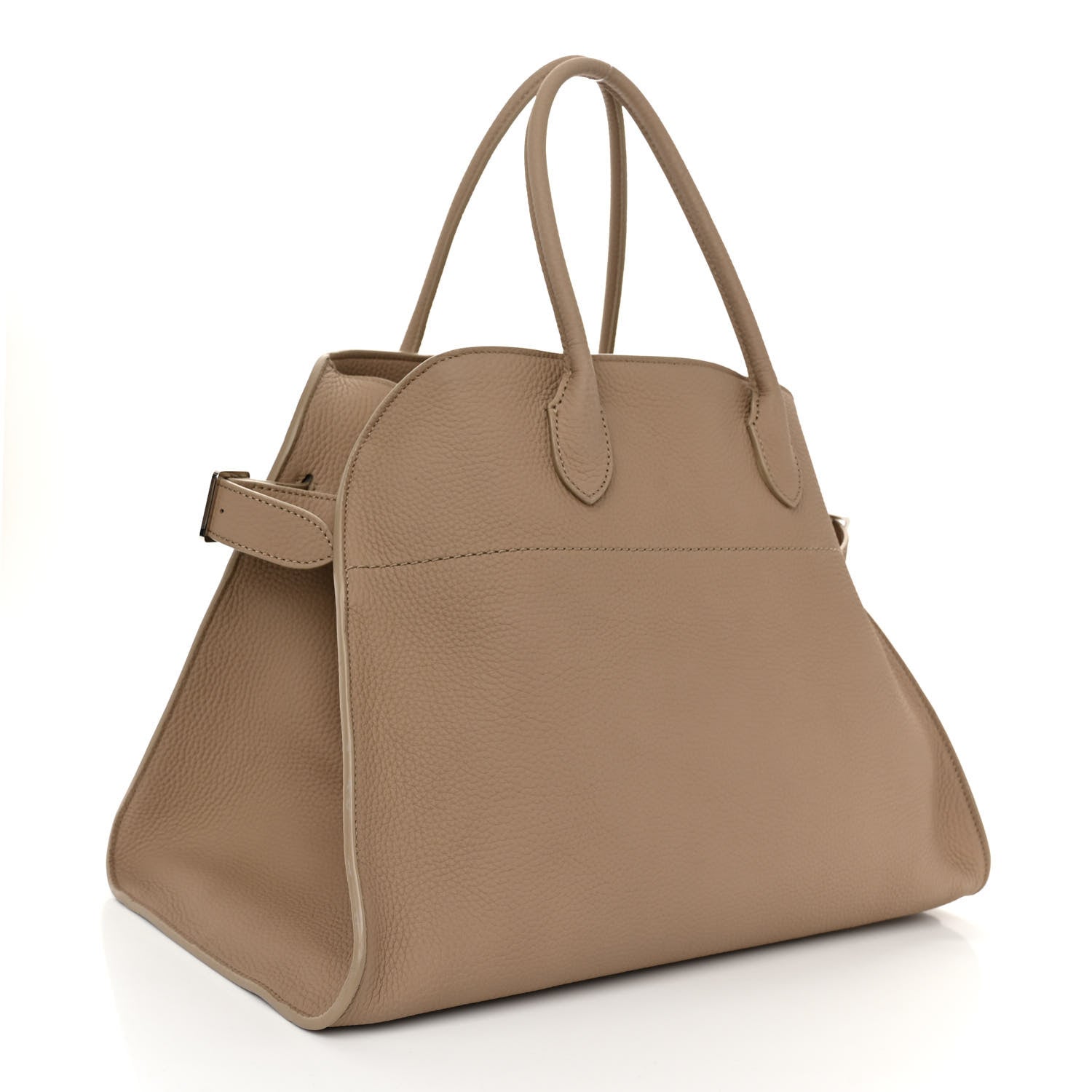 The Row Matte Grained Calfskin Soft Margaux 15 Dark Taupe 3 of 9