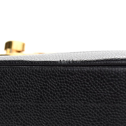 Chanel Caviar Horizontal Quilted Jumbo Single Flap Black 11 of 13