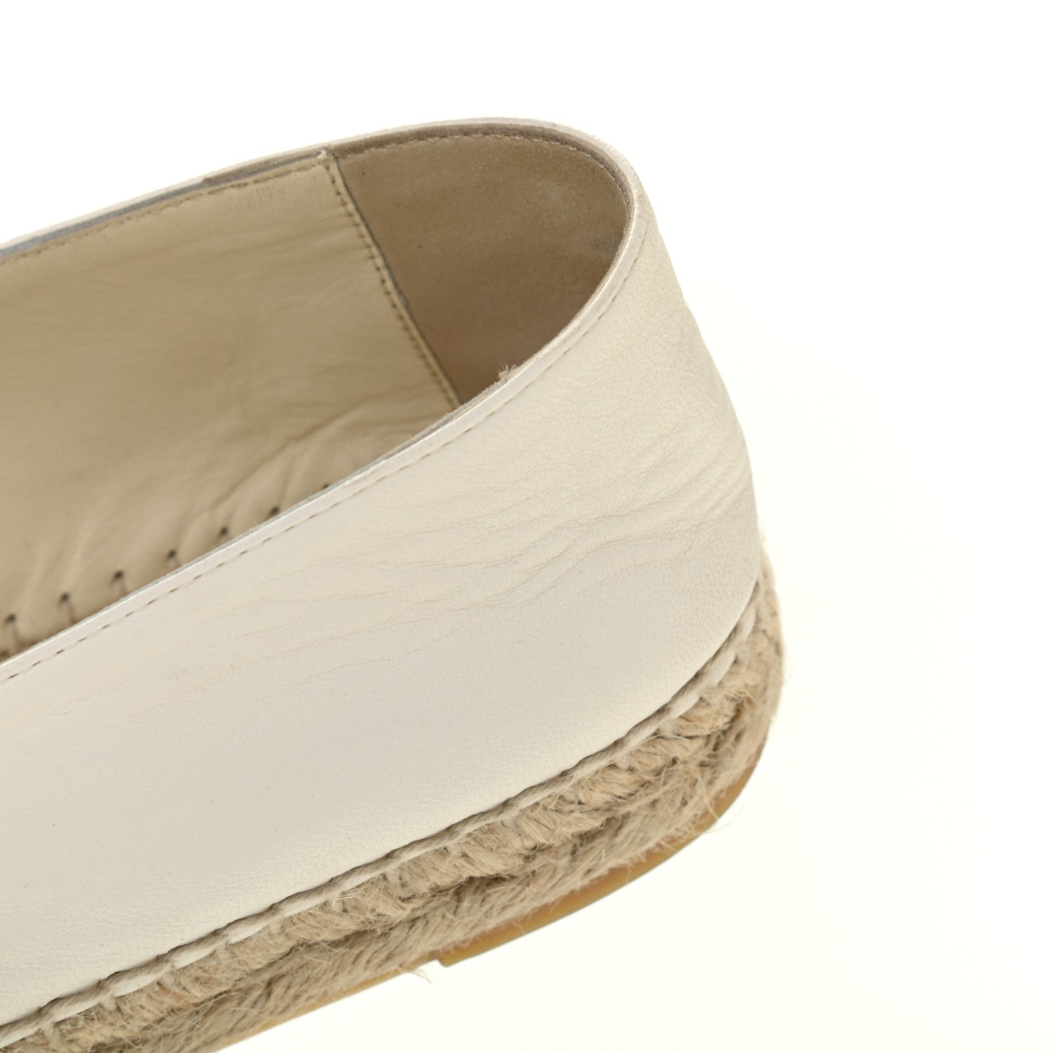 Chanel Lambskin CC Espadrilles 40 White 11 of 14
