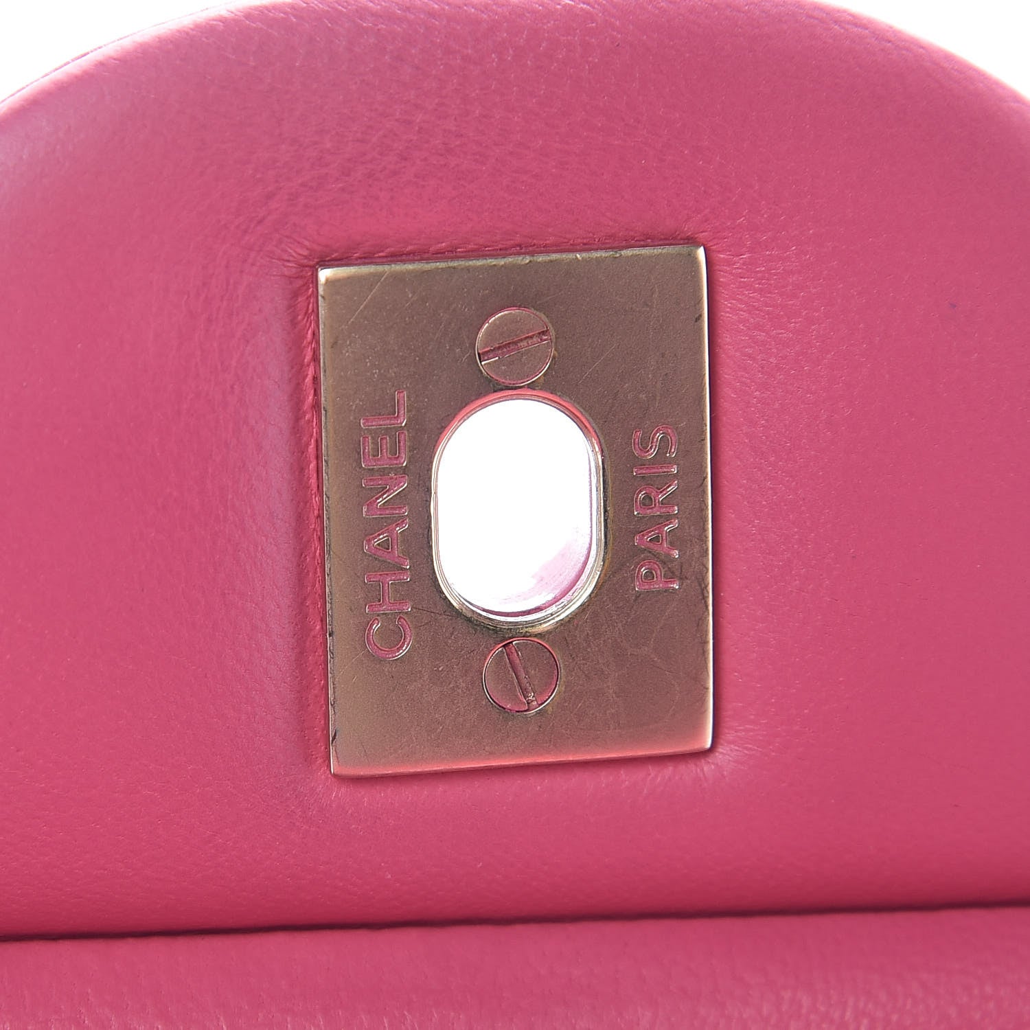 Chanel Lambskin Quilted Jumbo Double Flap Dark Pink 13 of 19