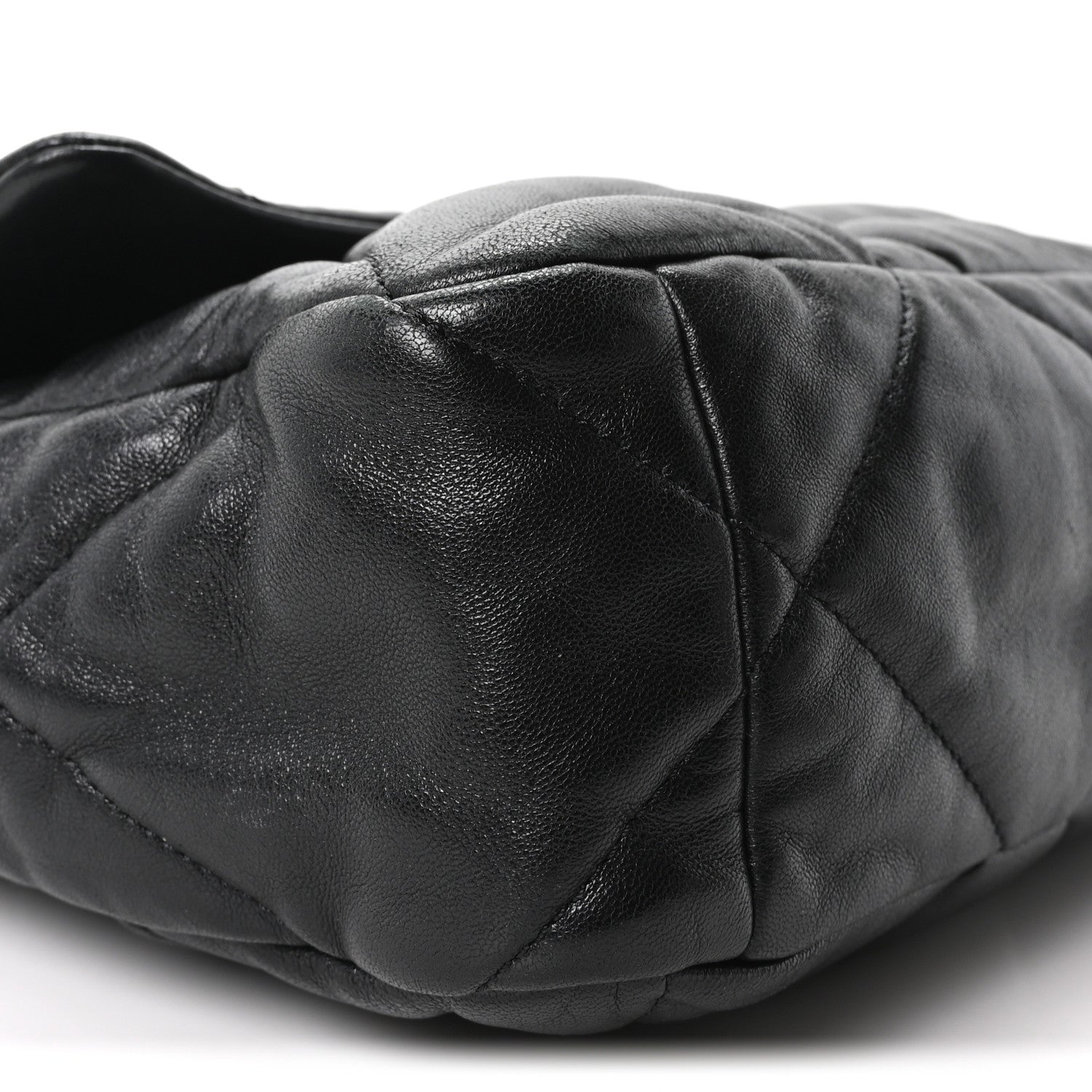 Chanel Lambskin Quilted Large Chanel 19 Flap Black Black 9 of 10