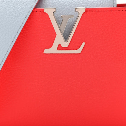 Louis Vuitton Taurillon Capucines Mini Coral Olympe Blue 8 of 10