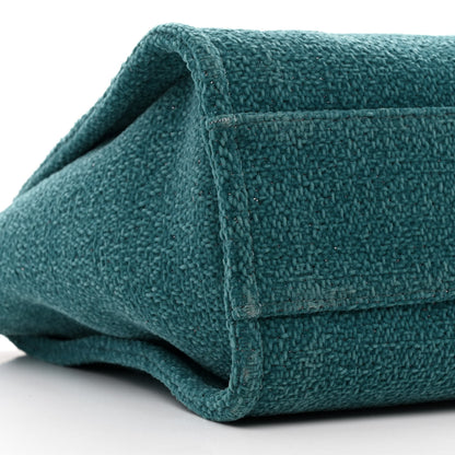 Chanel Lurex Boucle Small Deauville Tote Turquoise 9 of 10