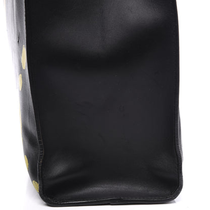 Gucci Calfskin GucciGhost Real Medium XL Tote Black Yellow 13 of 13