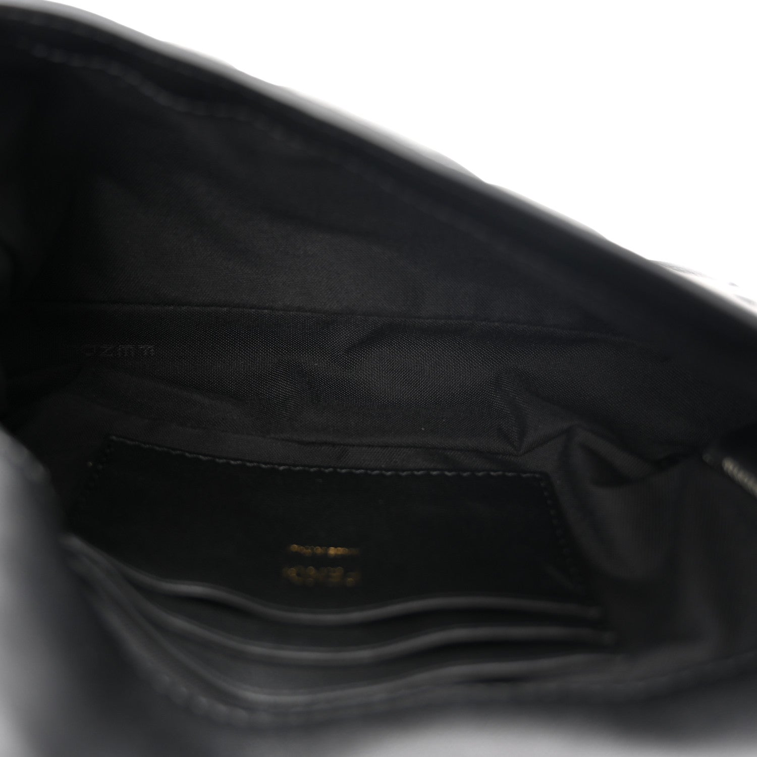 Fendi Nappa FF 1974 Embossed Mini Baguette Black 5 of 11