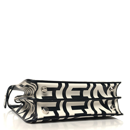 Fendi X MARC JACOBS Nappa Mini Peekaboo I SEE U Satchel Black White 4 of 11