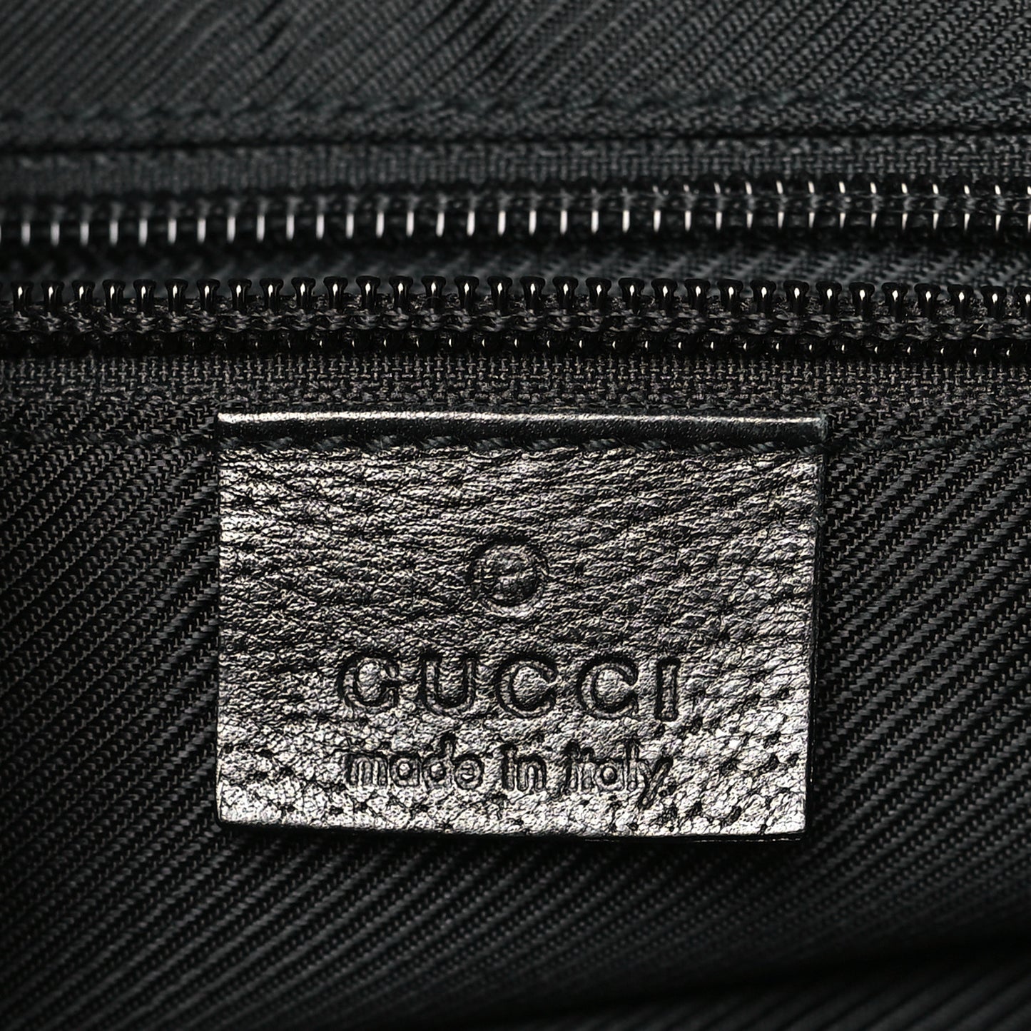GG Monogram Medium Web Handle Bucket Tote Black