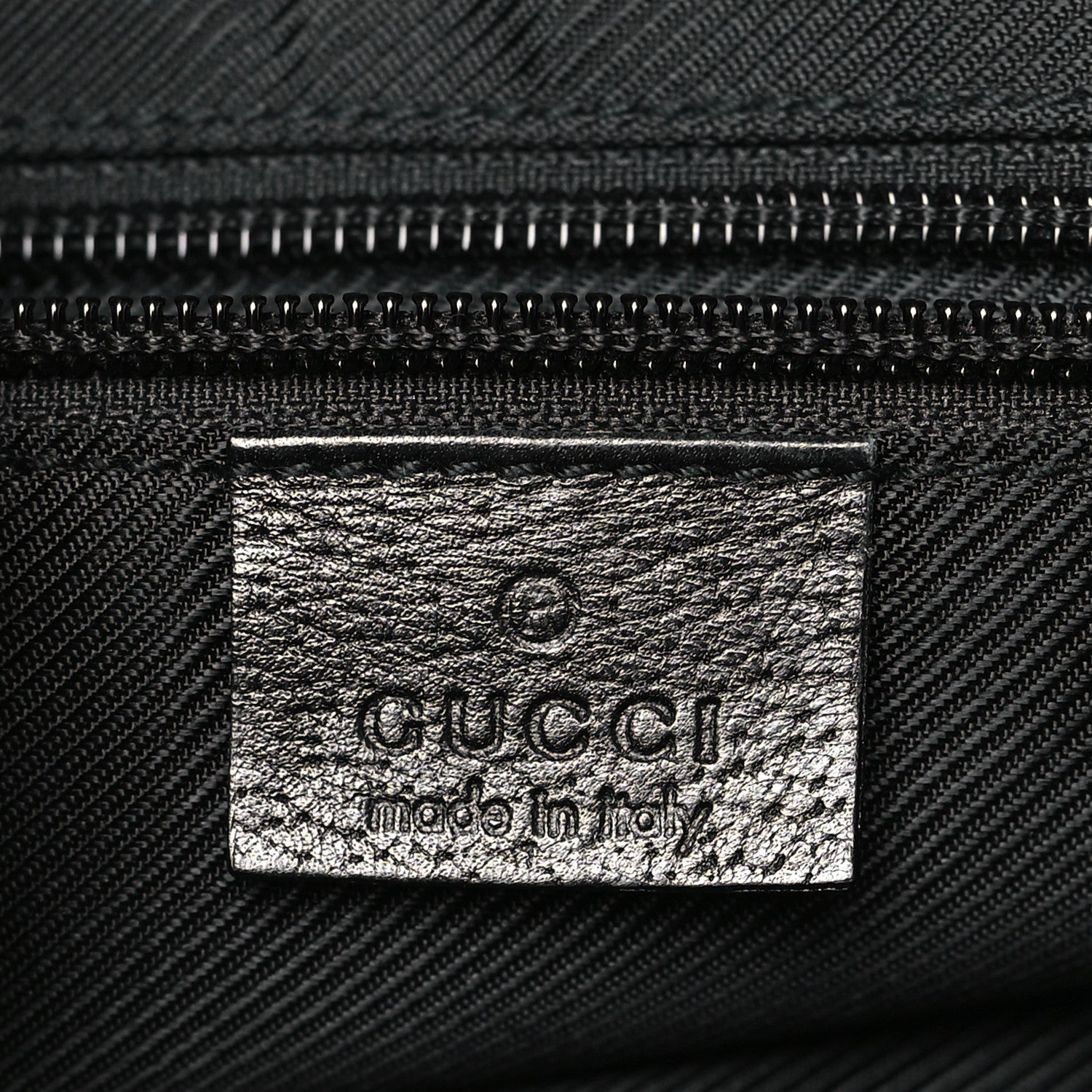 Gucci GG Monogram Medium Web Handle Bucket Tote Black 6 of 9