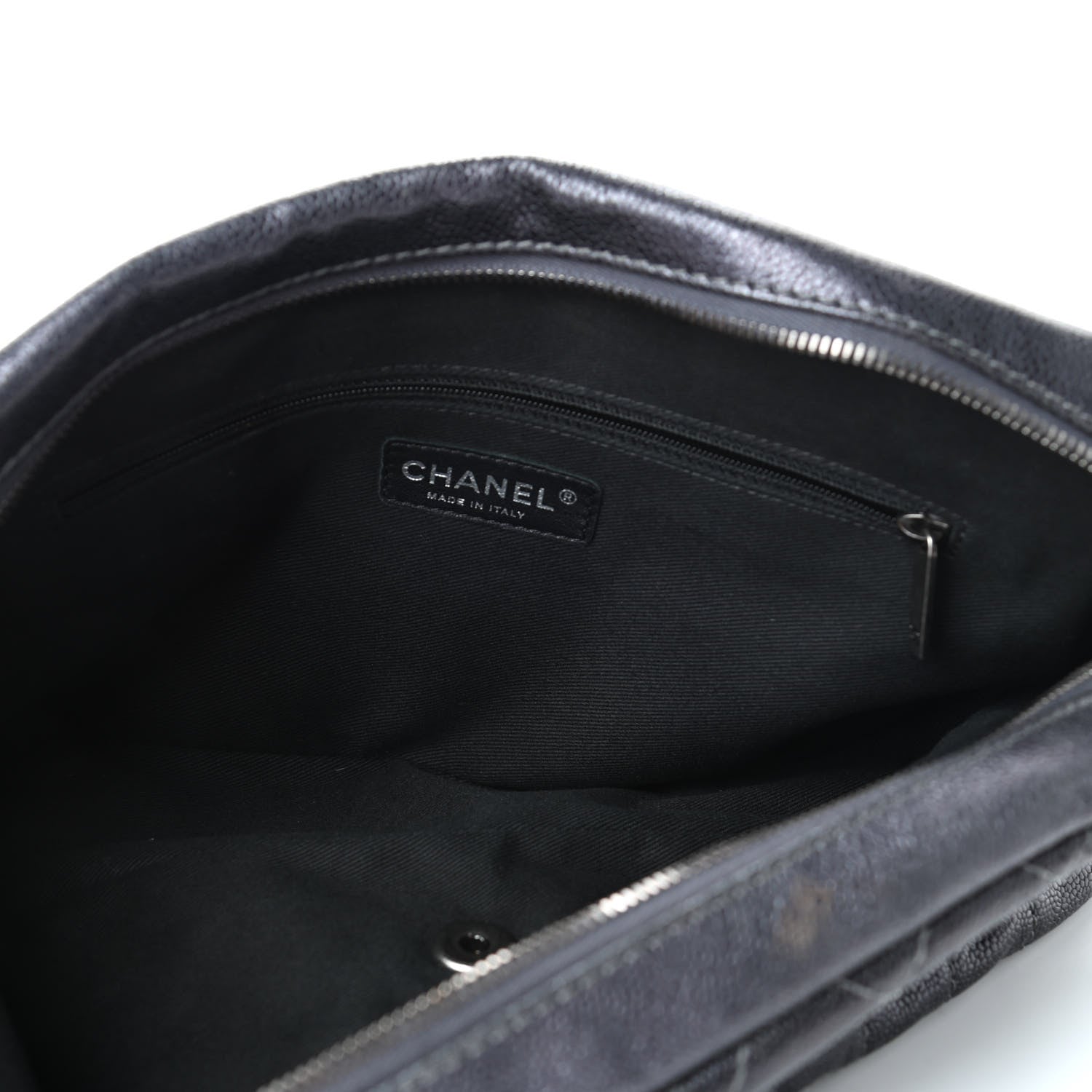 Chanel Iridescent Caviar Quilted Large Chic Flap Grey 4 of 5