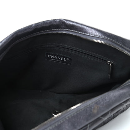 Chanel Iridescent Caviar Quilted Large Chic Flap Grey 4 of 5