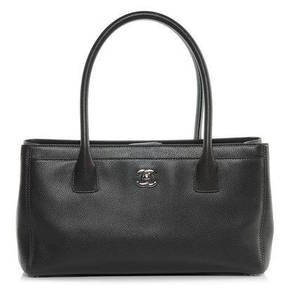 Chanel Calfskin Small Cerf Shopper Tote Dark Grey 1 of 7