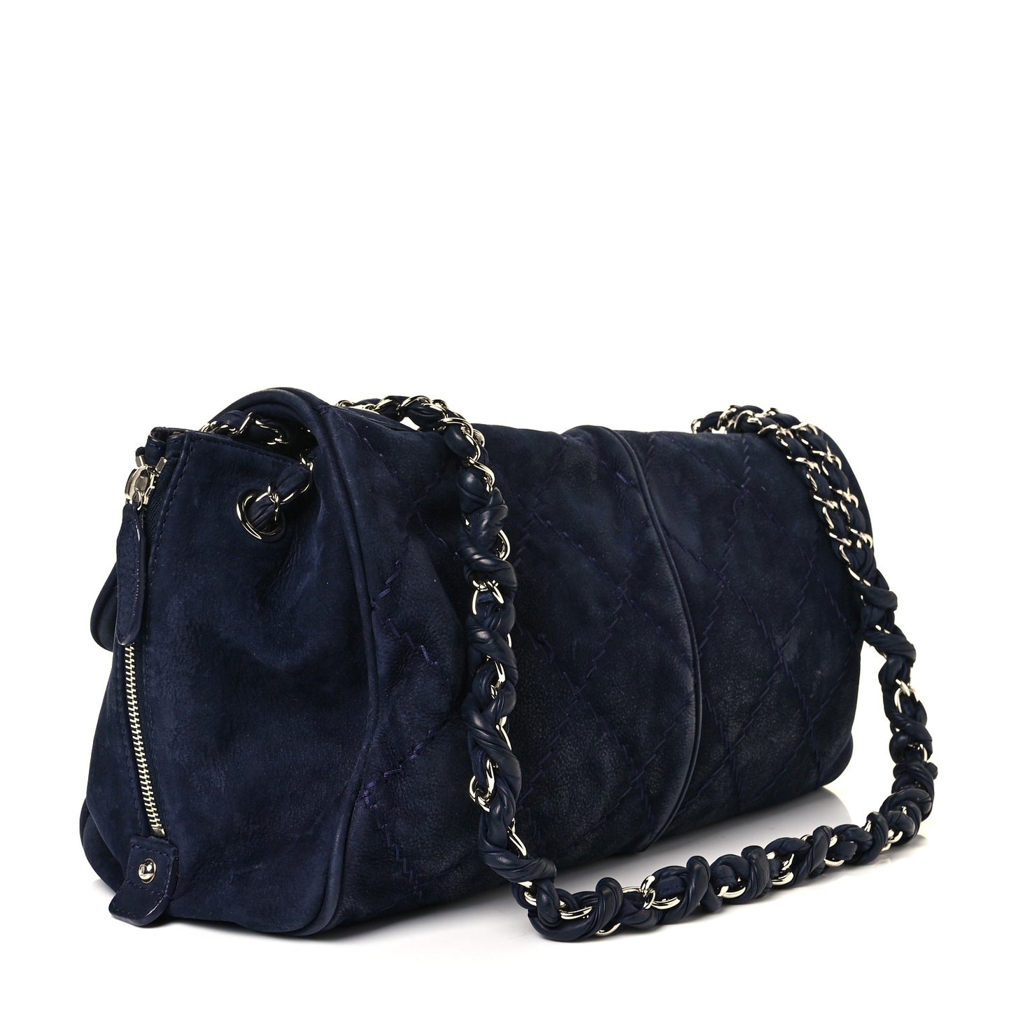 Suede Ultimate Stitch Flap Navy Blue