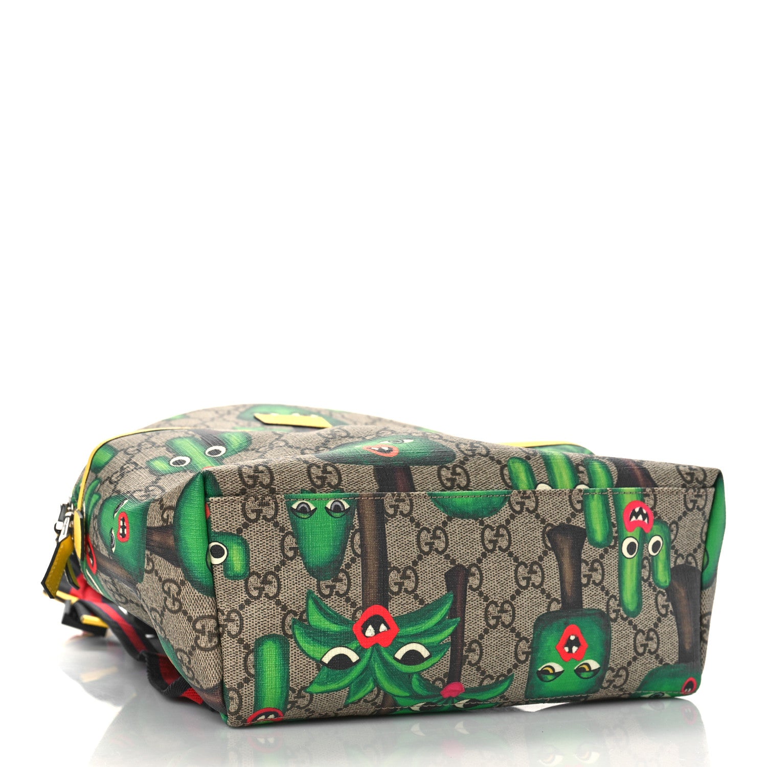 Gucci GG Supreme Monogram Smiling Plants Childrens Backpack 3 of 8