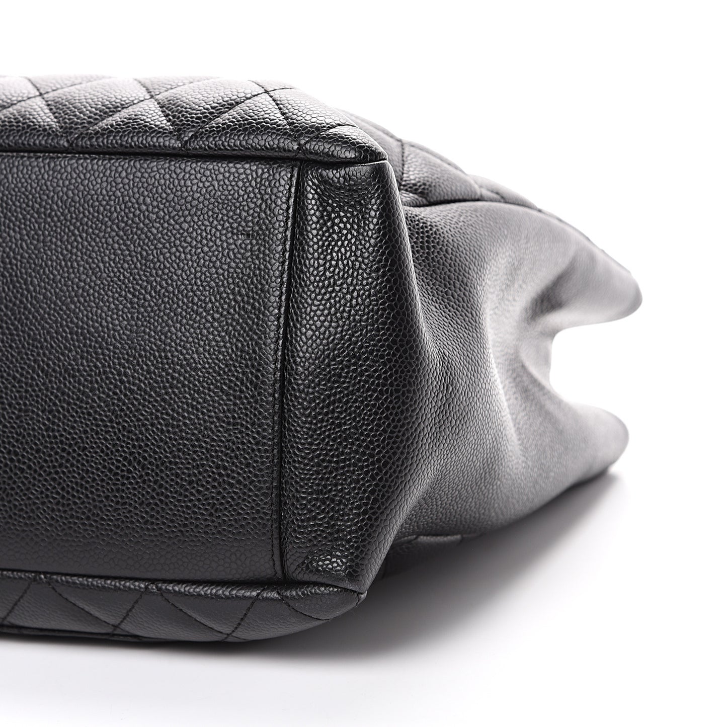 Caviar Quilted Grand Shopping Tote GST Black