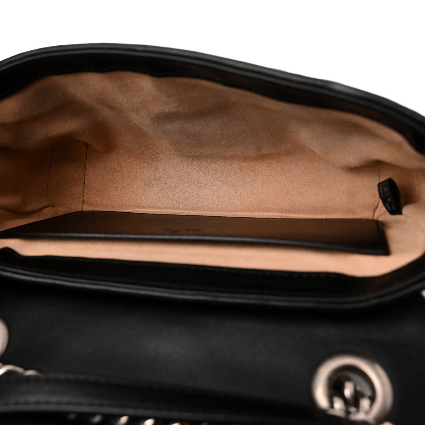 Calfskin Matelasse Aria Mini GG Marmont Shoulder Bag Black