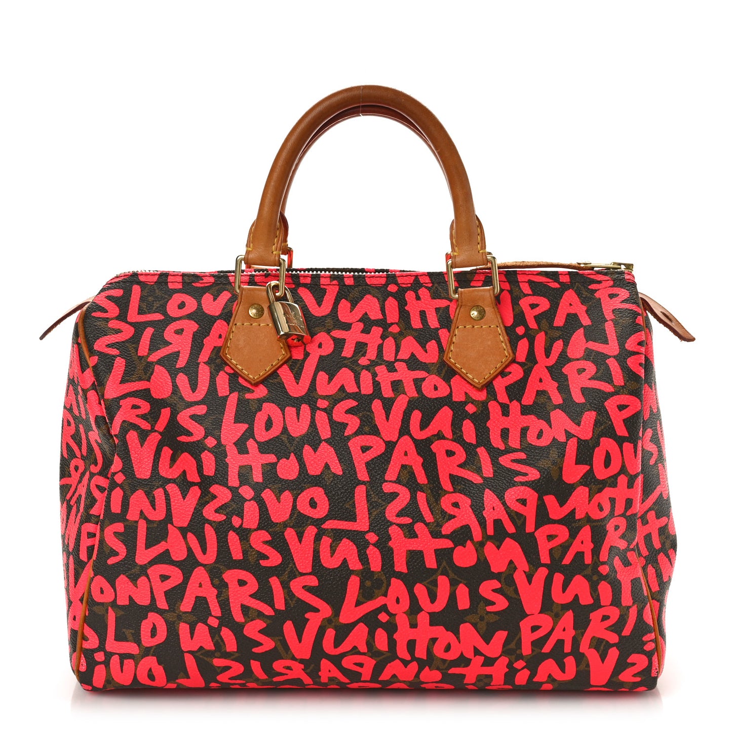 Monogram Graffiti Speedy 30 Fuchsia