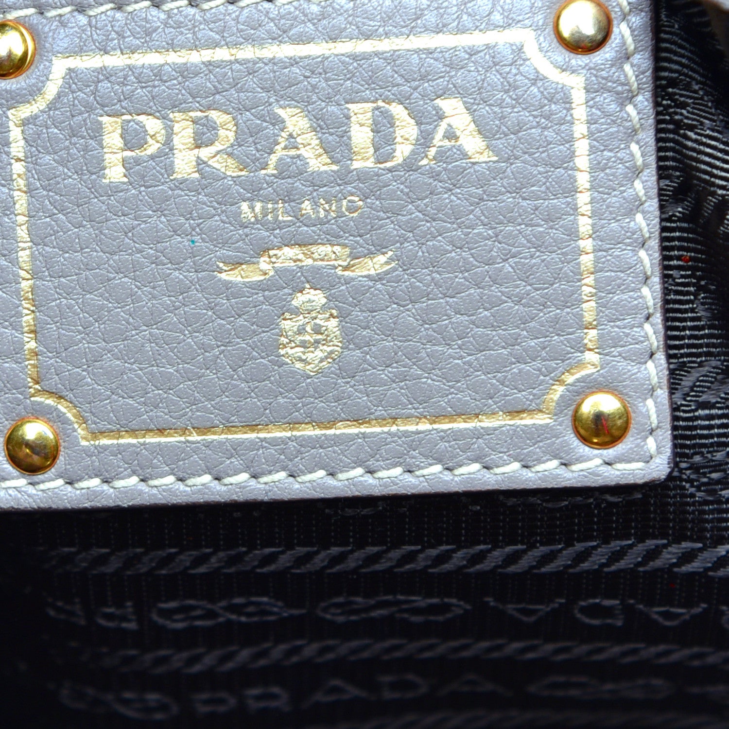 Prada Vitello Daino Tote Argilla 6 of 8