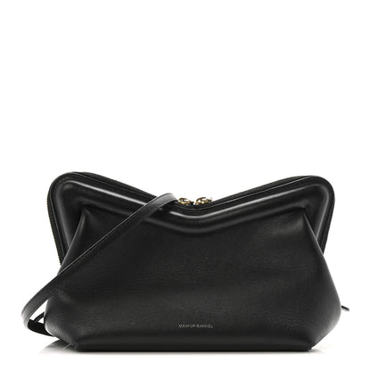 Mansur Gavriel Smooth Calfskin Mini M Frame Crossbody Bag Black Flamma 1 of 15