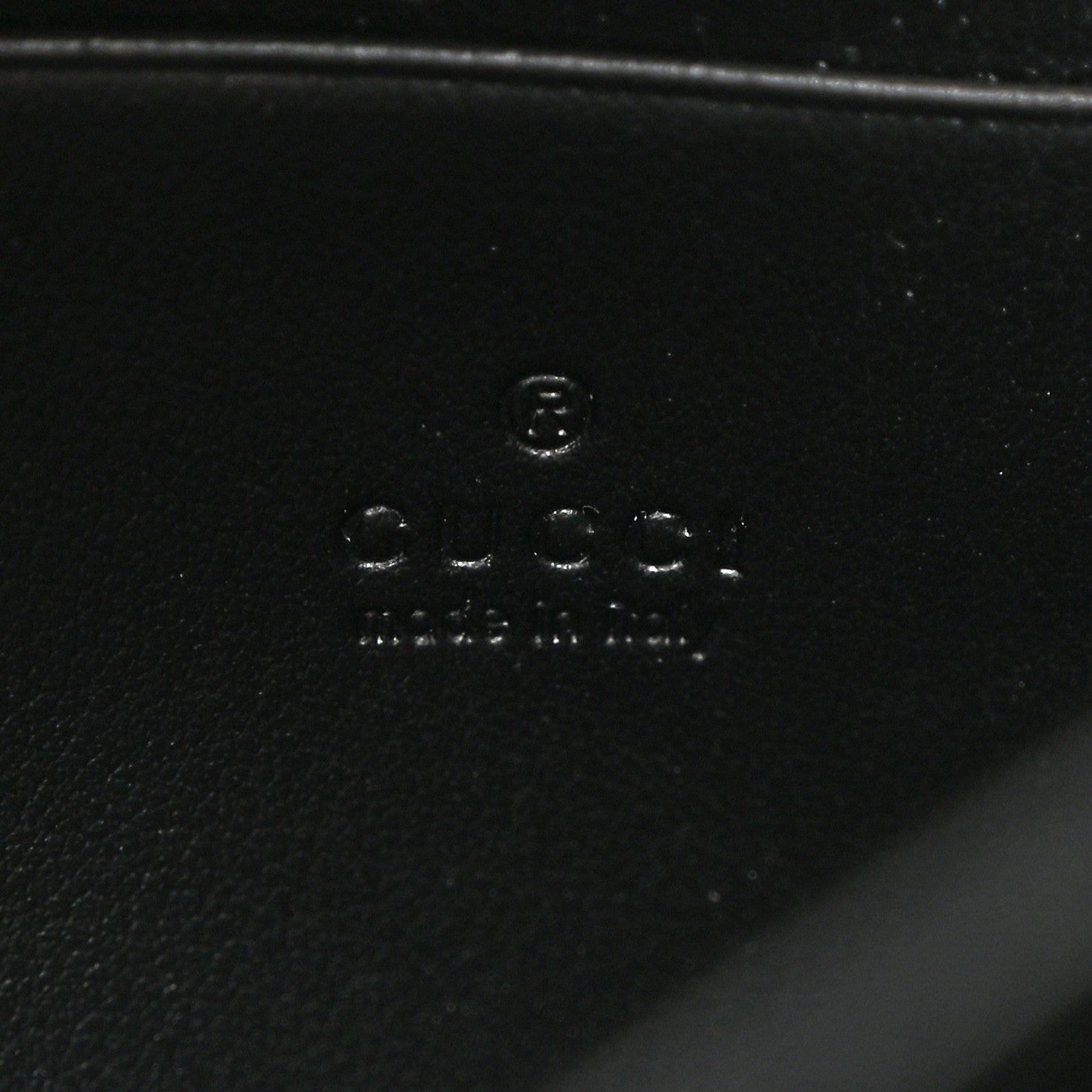 Gucci Calfskin Matelasse GG Marmont Chain Wallet Black 6 of 10